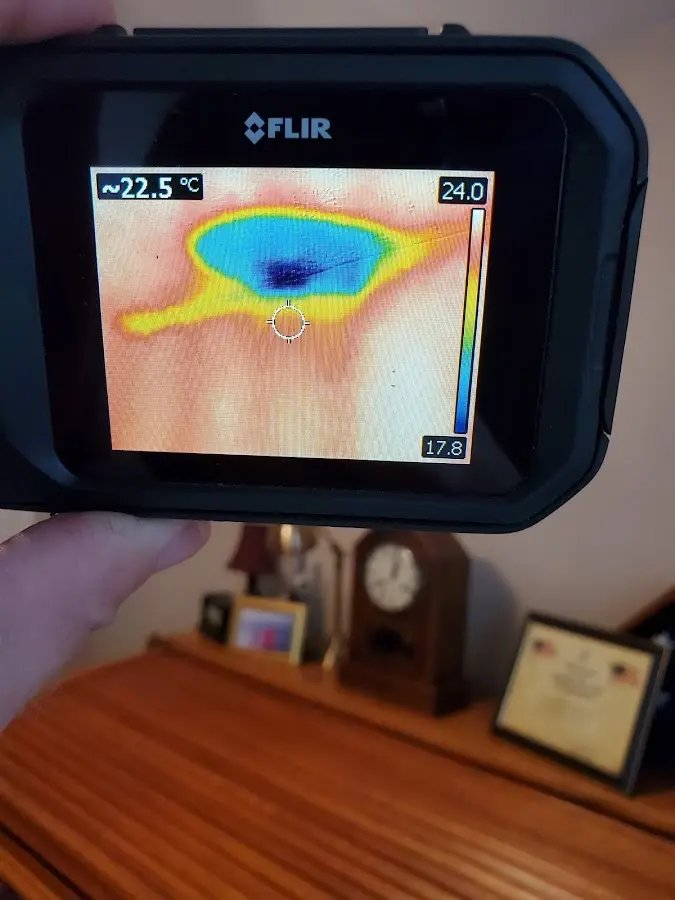 Thermal imaging inspection for water damage in Franklin